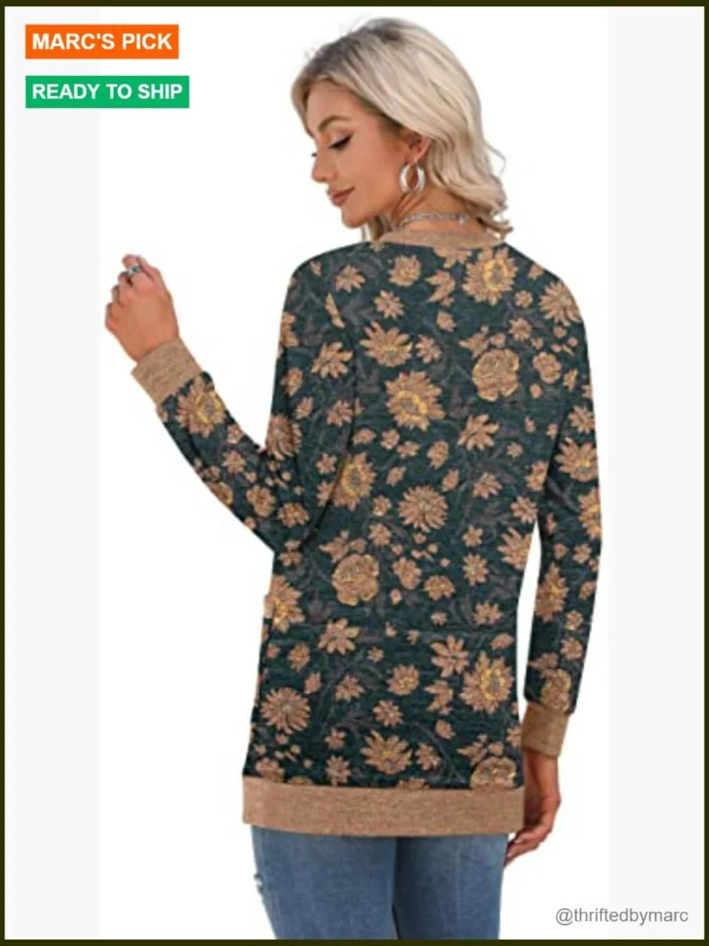 Women's Long Sleeve Open Front Cardigan Button Down Ribbed Lightweight Knit